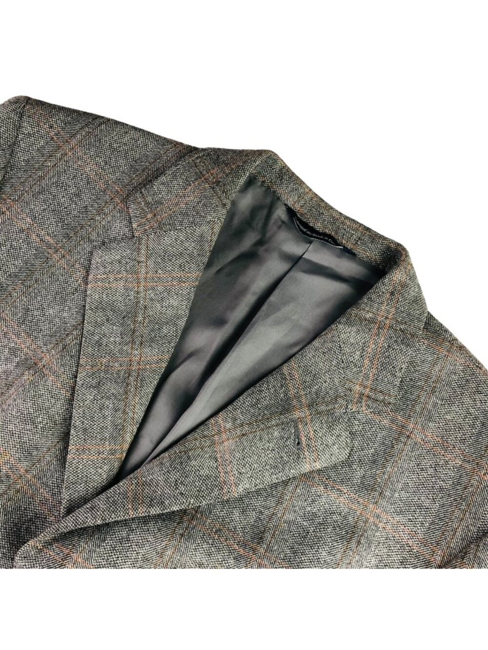 Coppley x Ermenegildo Men's Wool 3-Button Blazer Gray Windowpane • 42R